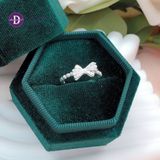  Bow Princess Silver Ring - Nhẫn Bạc 925 Nơ Đính Đá Nữ Tính - Ddreamer 2689NH 