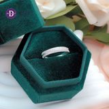  CZ Stone Silver Ring - Nhẫn Bạc 925 Cao Cấp - Nhẫn Crossing Band - Bản Chéo 1 Line Đá - 2614NH - Ddreamer 