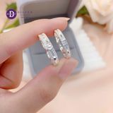  Couple Rings - Nhẫn Cặp  2 Line Đá & 1 Viên Đá Chữ Nhật - 2684NH Ddreamer 