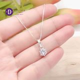  Cubic Zirconia 5mm 6mm Silver 925 Pendant - Mặt Dây Chuyền Bạc 925 Kiểu 1 Viên Đá CZ Sang Trọng Ddreamer MDC364 MDC552 