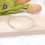  Minimal Rectangle Bar Chain Silver Bracelet - Vòng Tay Bạc 925 Minimal Bản Chữ Nhật 4.5x0.5 - Dây Xích Ống Hộp Vuông - 1315VTT 