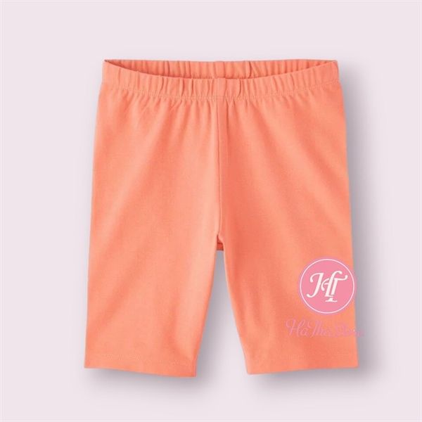 Quần legging lửng PL4CE cam bé gái