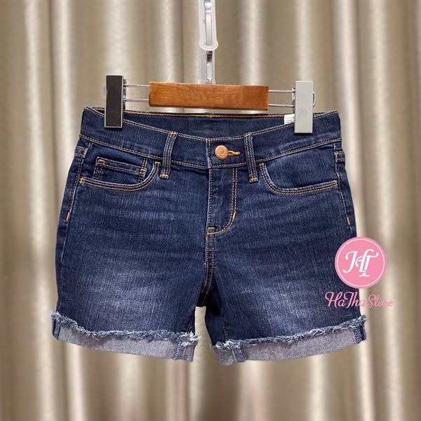 Quần short jean oldnavy xanh tối bé gái