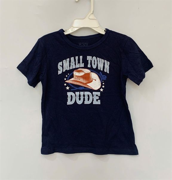 Áo thun PL4CE xanh đen small town dude bé trai