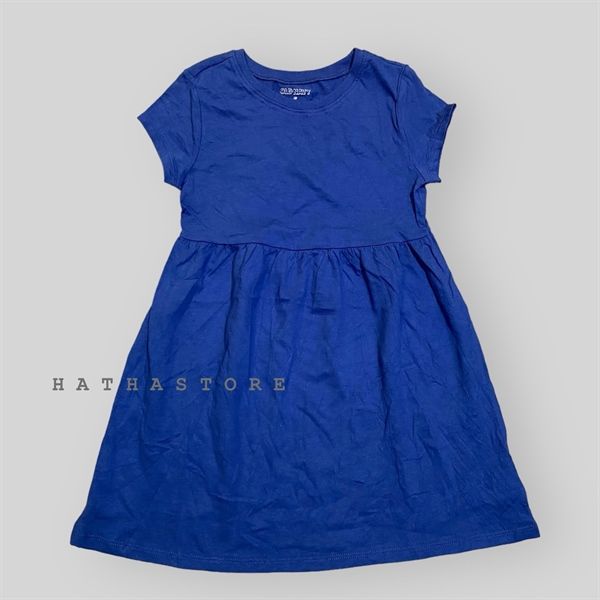 Đầm thun 0ldN4vy xanh navy bé gái
