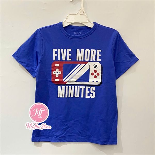 Áo thun PL4CE xanh five more bé trai