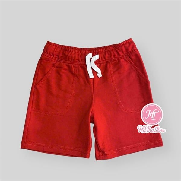 Quần short thun C4T&J4CK đỏ bé trai