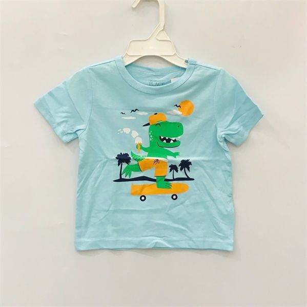 Áo thun PL4CE xanh trời KL bé trai