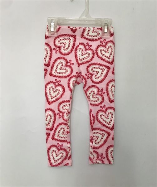 Quần legging GBR hồng tim bé gái