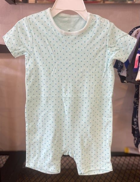 Body đùi Geo xanh mint hoa bé gái