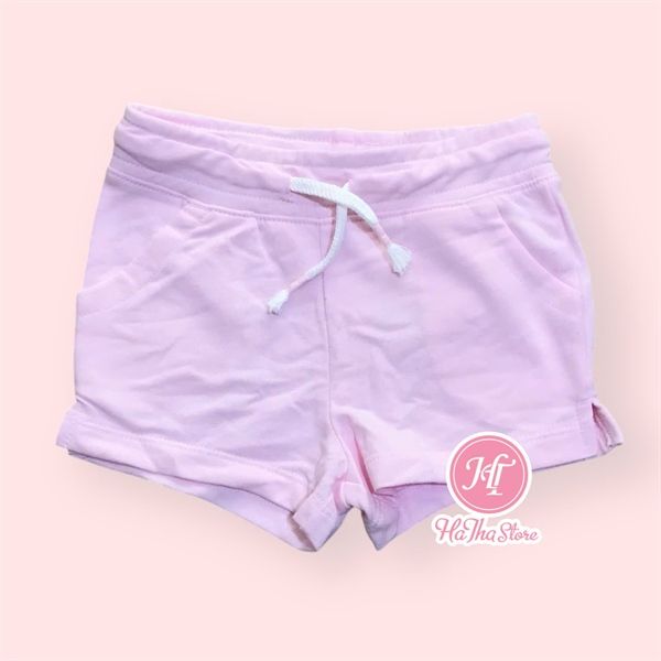 Quần short thun C4T&J4CK hồng nhạt bé gái