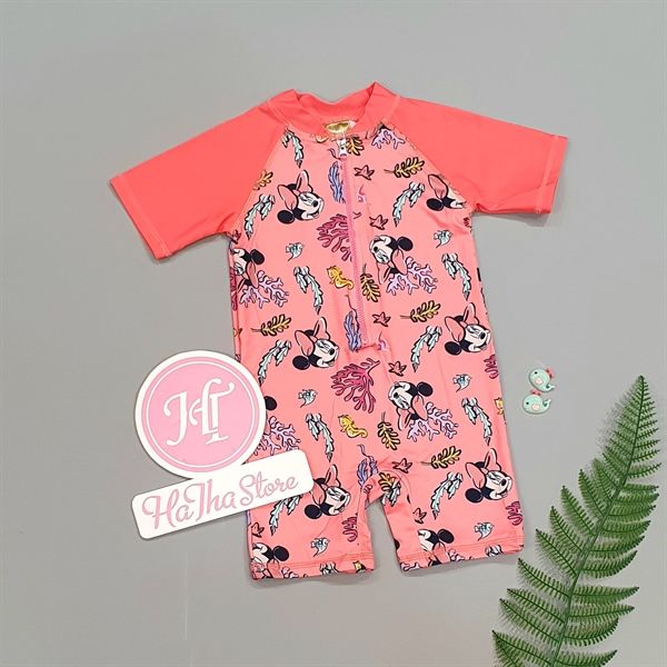 Bộ bơi liền Colloky hồng minnie bé gái