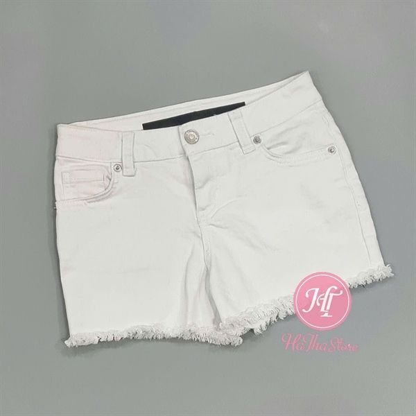Quần short jean C&J trắng bé gái