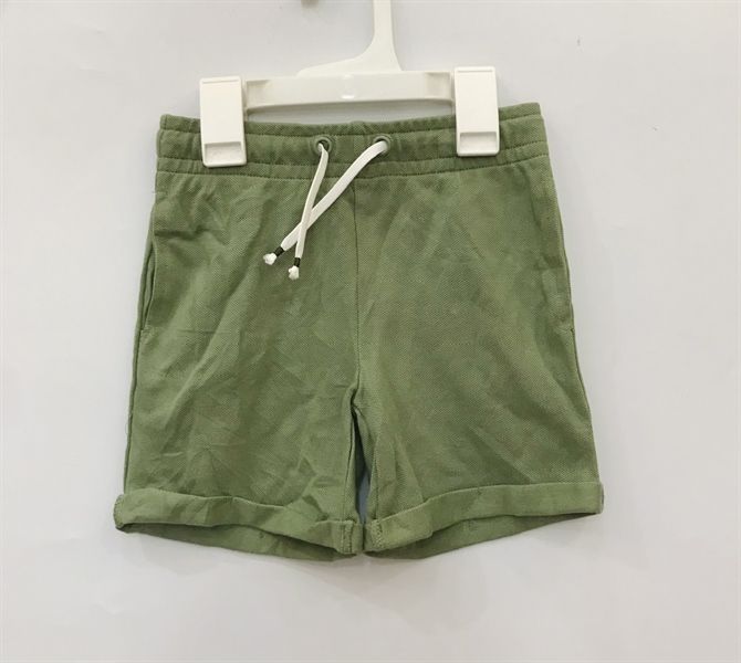 Quần short thun T3X xanh lá đậm bé trai