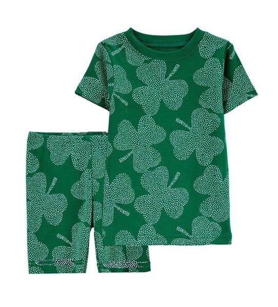 Bộ ngắn Carter xanh cỏ 4 lá - G21