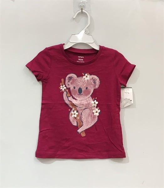 Áo thun Carter đỏ gấu koala bé gái