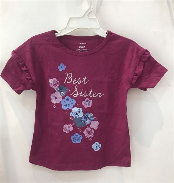 Áo thun Carter tím best sister Bé Gái