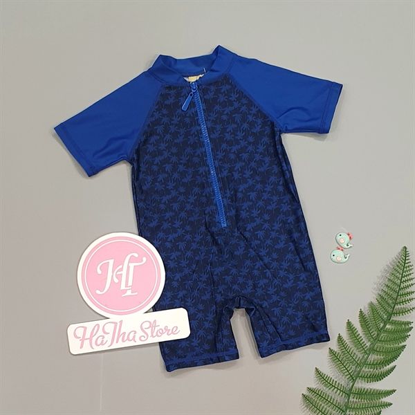 Bộ bơi liền Colloky xanh cây dừa bé trai