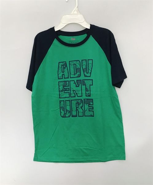 Áo thun xanh lá adventure bé trai