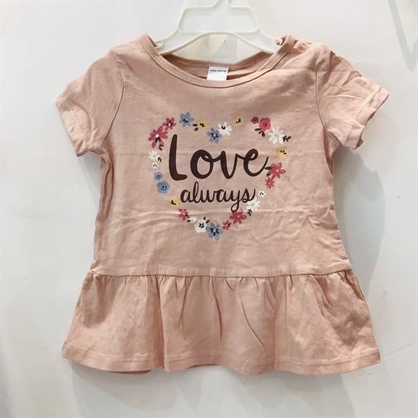 Áo thun Carter hồng hoa love Bé Gái