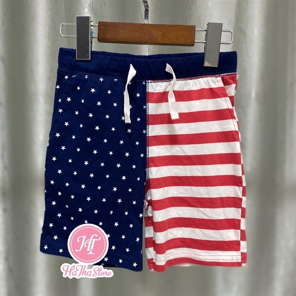 Quần short thun Carter cờ mỹ bé trai