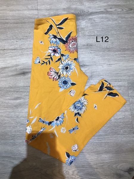 Legging vàng hoa -L12