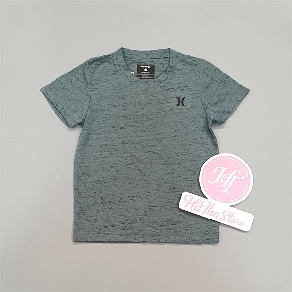 Áo thun Hurley xanh logo nhỏ bé trai