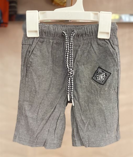 Quần short kaki Waga xám epic gamer bé trai