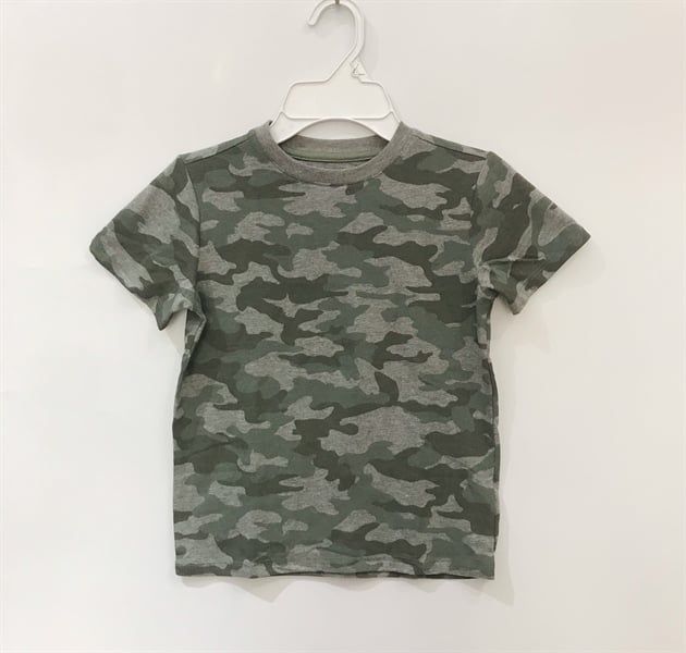 Áo thun C&J xanh lính nhạt bé trai