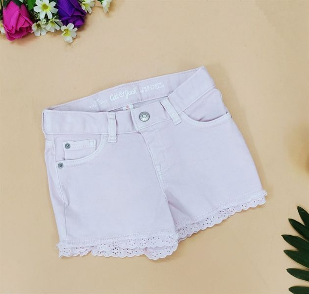 Quần short jean C&J hồng BG