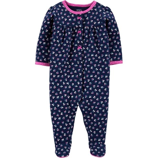Body vớ C4RTER xanh đen hoa bé gái