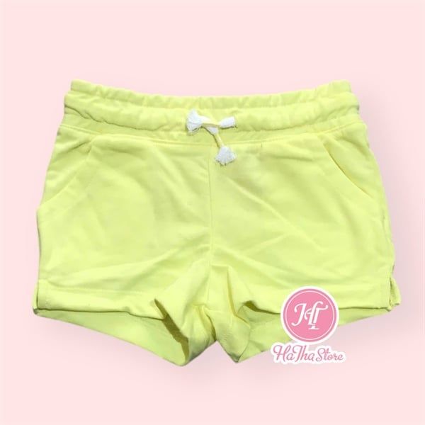 Quần short thun C4T&J4CK vàng bé gái