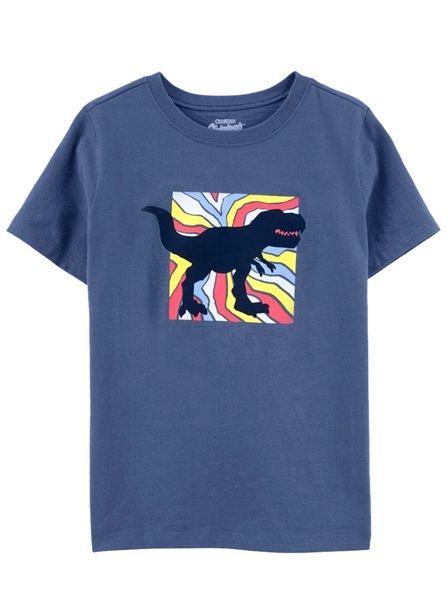 Áo thun 0shkosh xanh KL màu bé trai