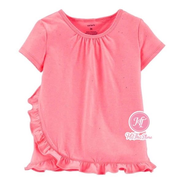 Áo thun C4RTER vạt bèo chéo bé gái