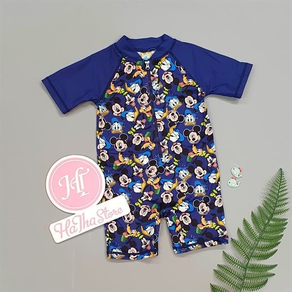 Bộ bơi liền Colloky xanh đậm mickey bé trai