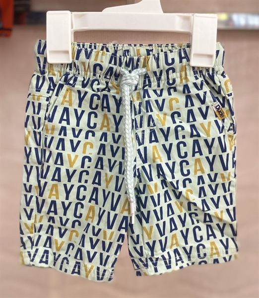 Quần short kaki chữ bé trai