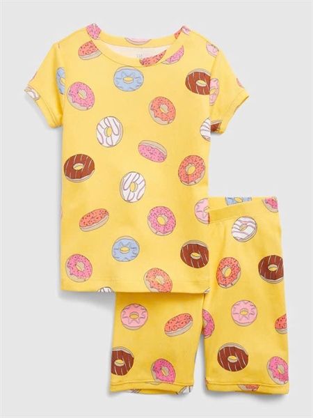 Bộ ngắn G4P vàng donut bé gái