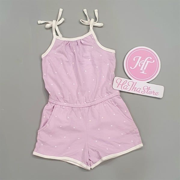 Jumpsuit tím bi trắng - J10