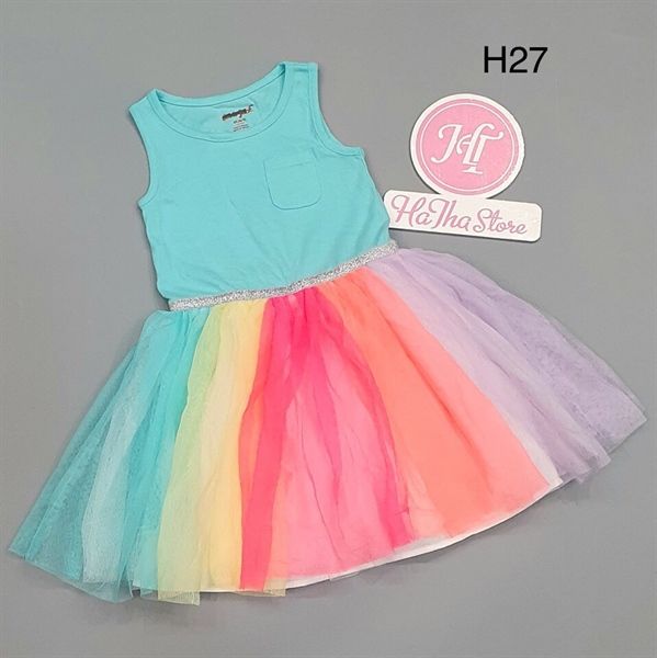 Đầm ba lỗ chân voan 7 sắc - H27