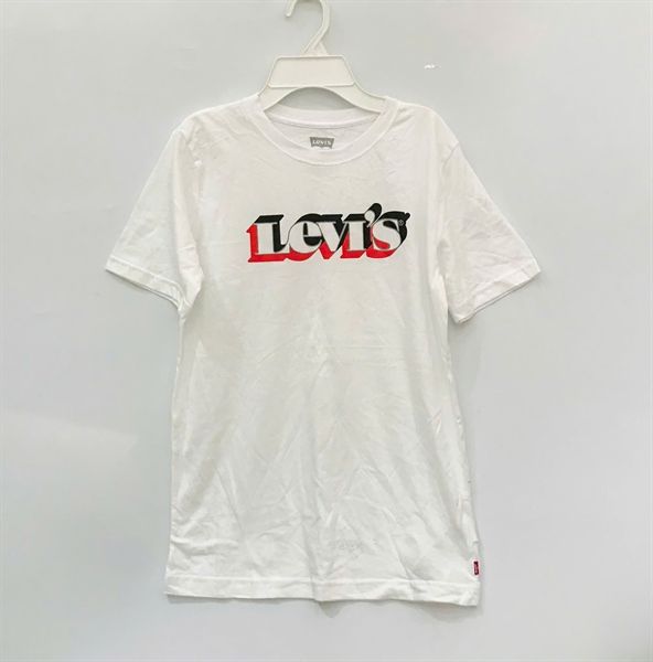 Áo thun Levis trắng chữ viền đỏ bé trai