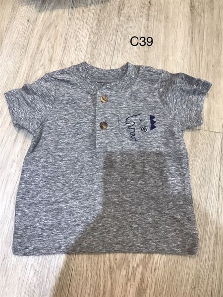 Áo Carter xám túi khủng long bé trai- C39