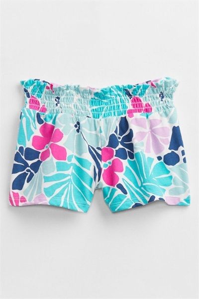 Quần short thun Gap xanh lá hoa bé gái