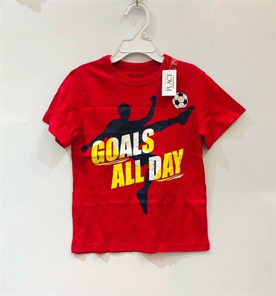 Áo thun Place đỏ goal all day bé trai