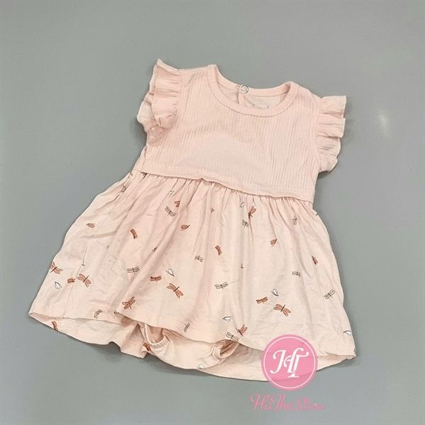 Body váy C4RTER hồng chuồn chuồnbé gái