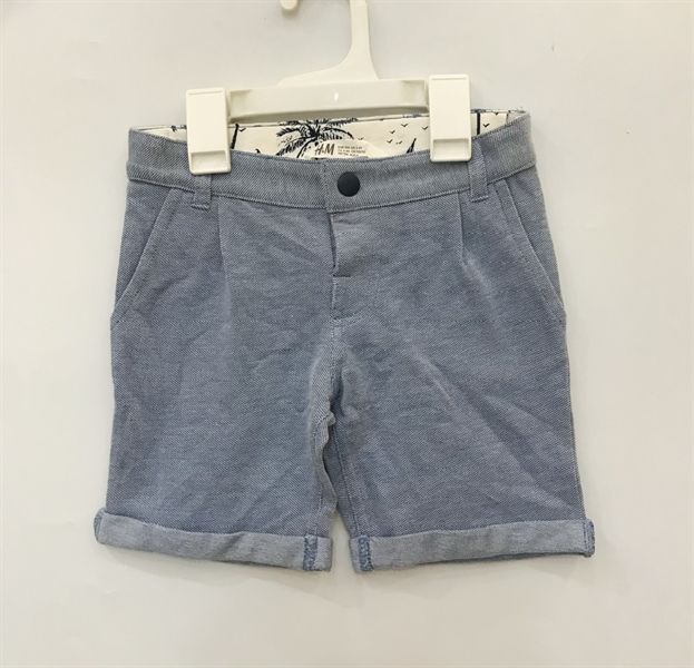 Quần short thun H&Mờ xanh bé trai