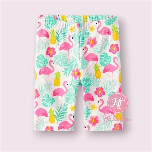 Quần legging lừng GBR trắng hạc bé gái