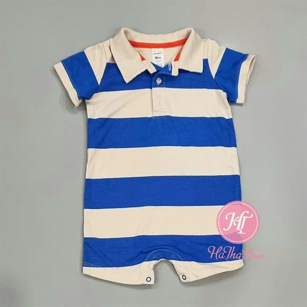 Body đùi polo C4RTER xanh dương sọc be bé trai
