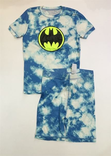 Bộ ngắn G4P xanh loang batman bé trai