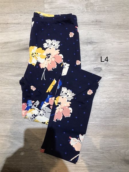 Legging xanh đen hoa - L4