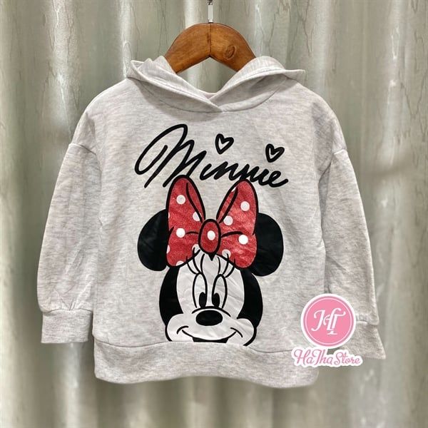 Áo hoodie HM xám minnie